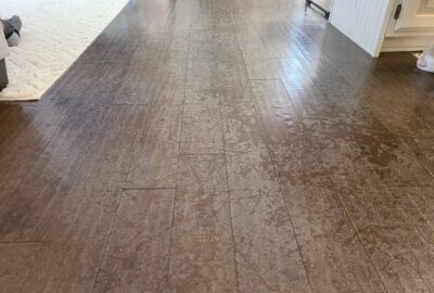 Wax Layered Floors Before ReCoat System